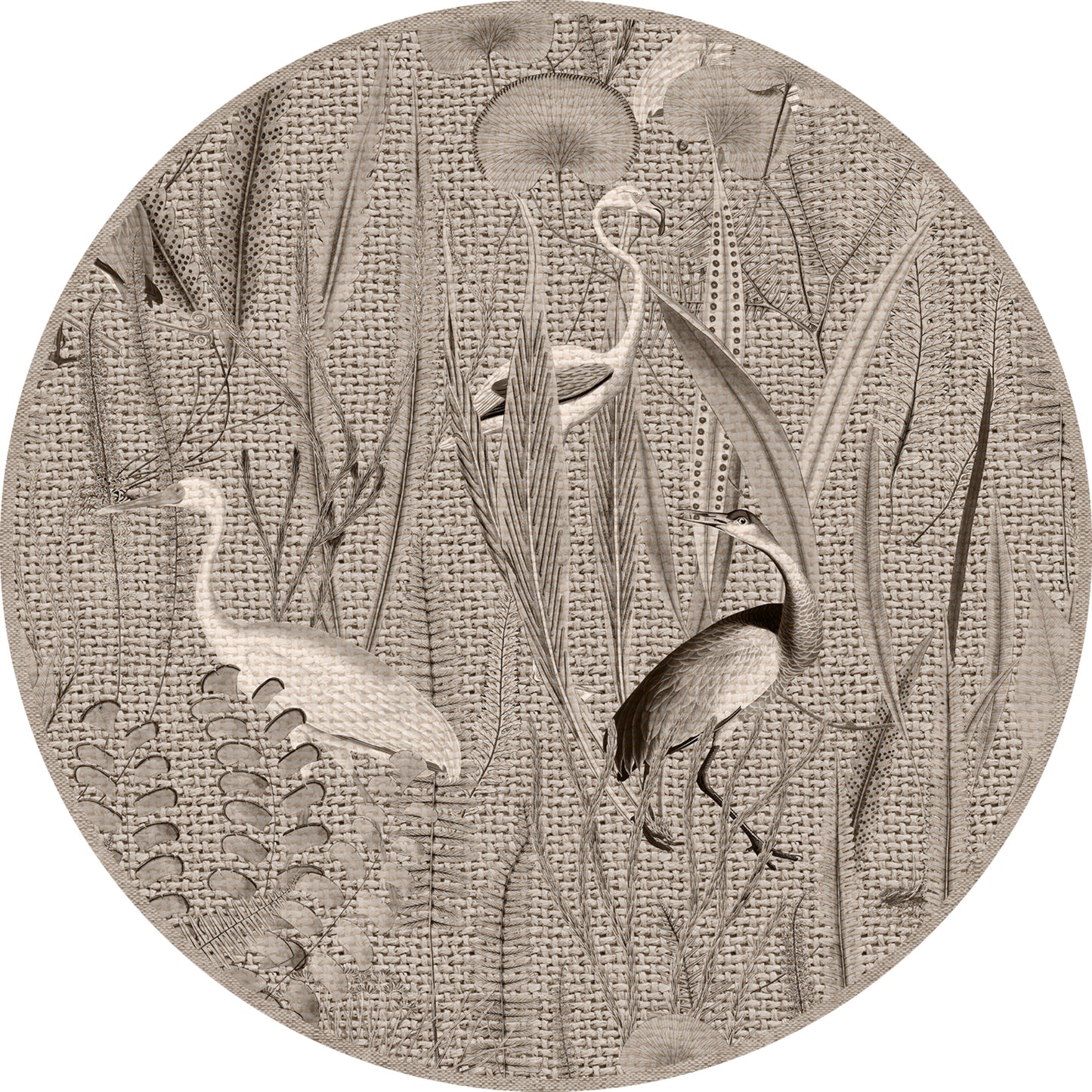 oiseaux en jute