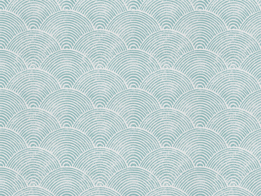Vagues japonaises turquoise