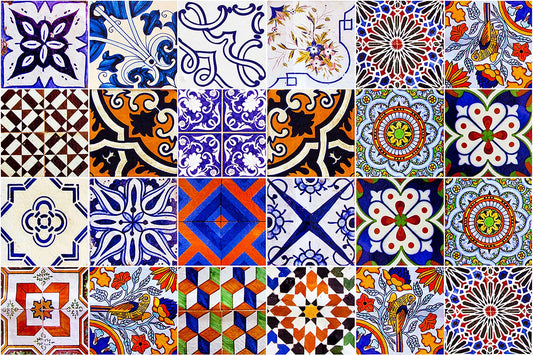 24 stickers Collage avec oiseau