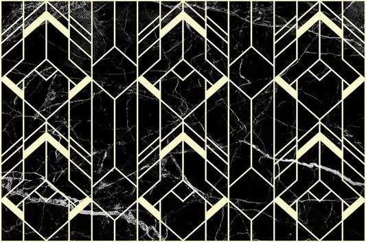 Arrow on noir marbre