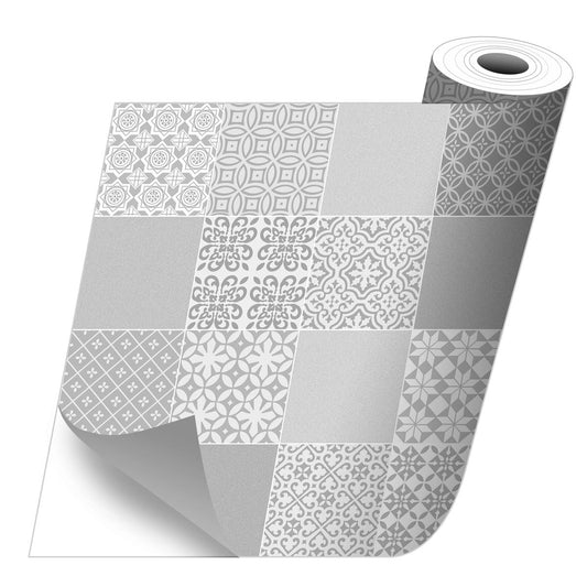 Sticker imprimé sur Rouleau Rossana grey