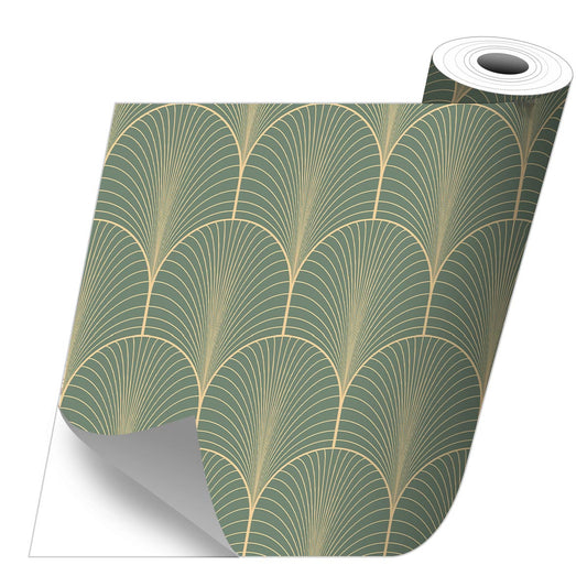 Sticker imprimé sur Rouleau Greta vert