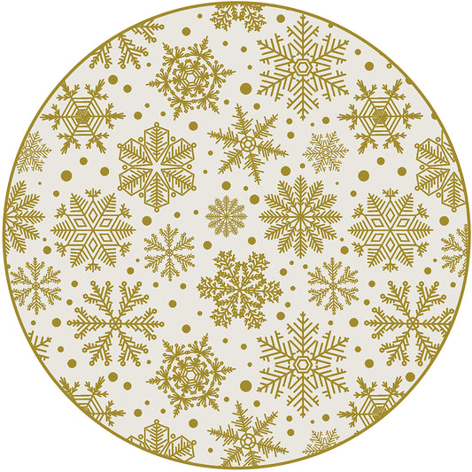 Golden snowflakes