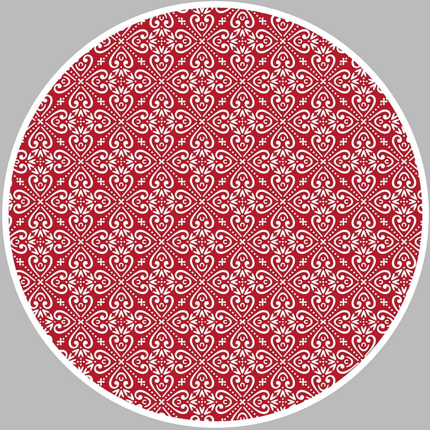 set de 4 Set de table Luckiness red and white - rounded