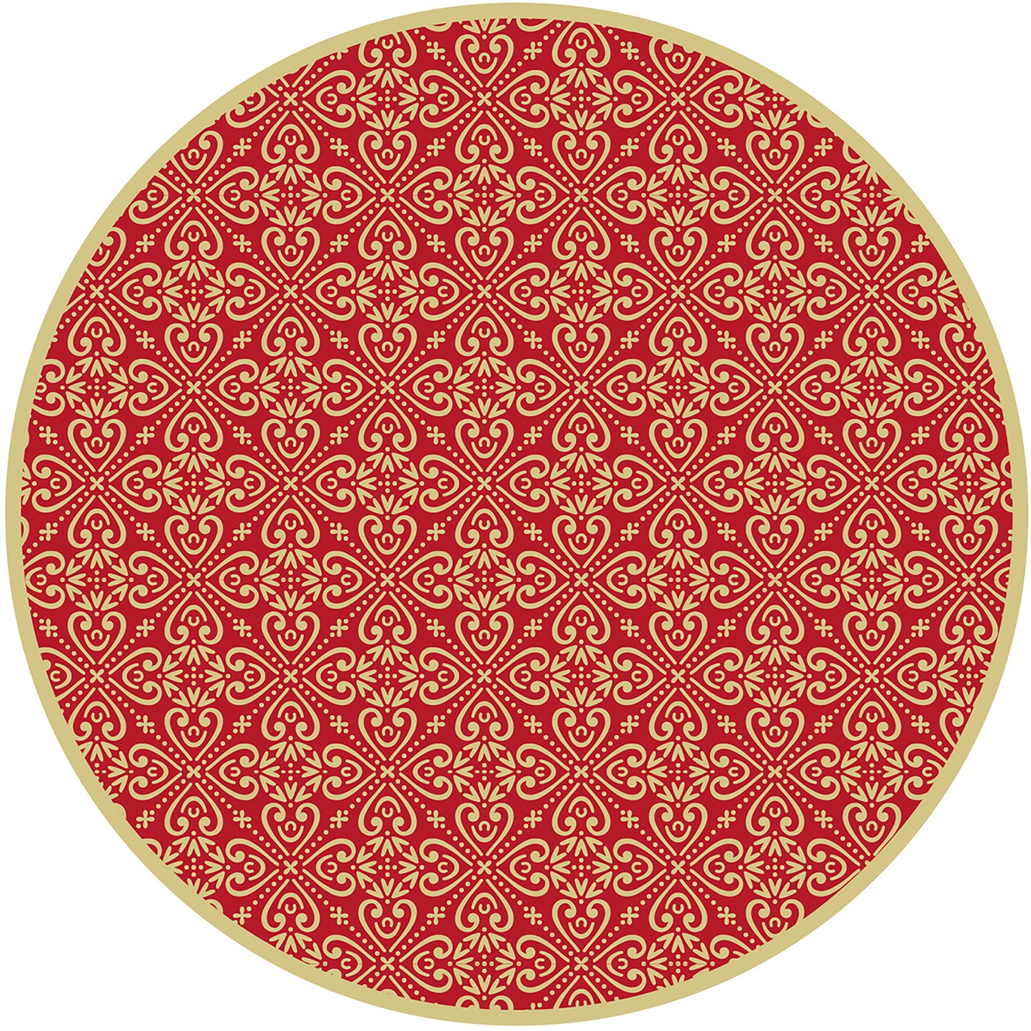 set de 4 Set de table Luckiness gold and white - rounded