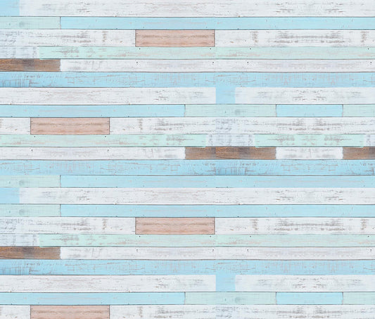 Tête de lit Blue wooden boards