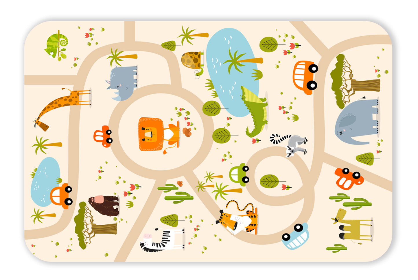 Tapete de juegos - zoo 2