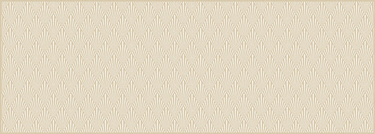Art-decó floral beige