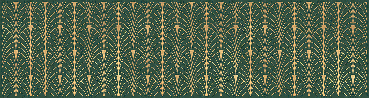 Art-decó verde