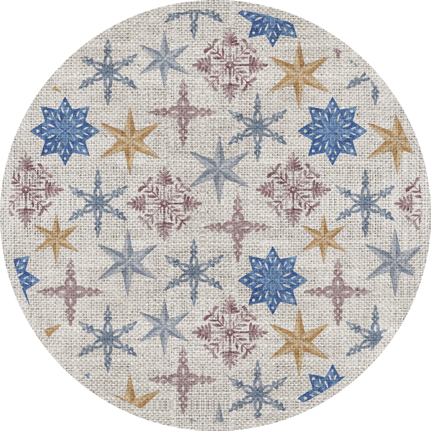 Set de table 4 unités Christmas naturel