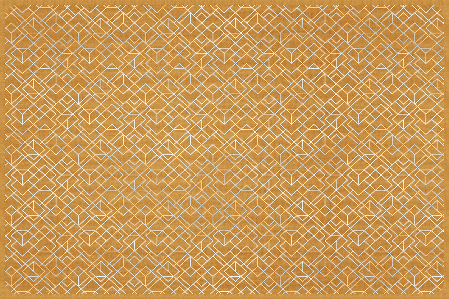 Set de table 4 unités Géométrie 3d mostaza