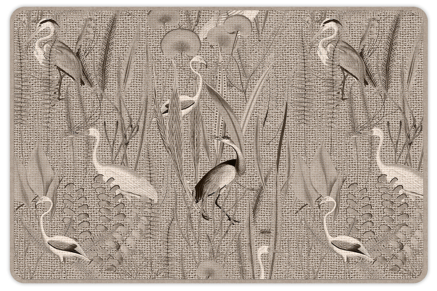 set de table 4 unités Oiseaux Jute