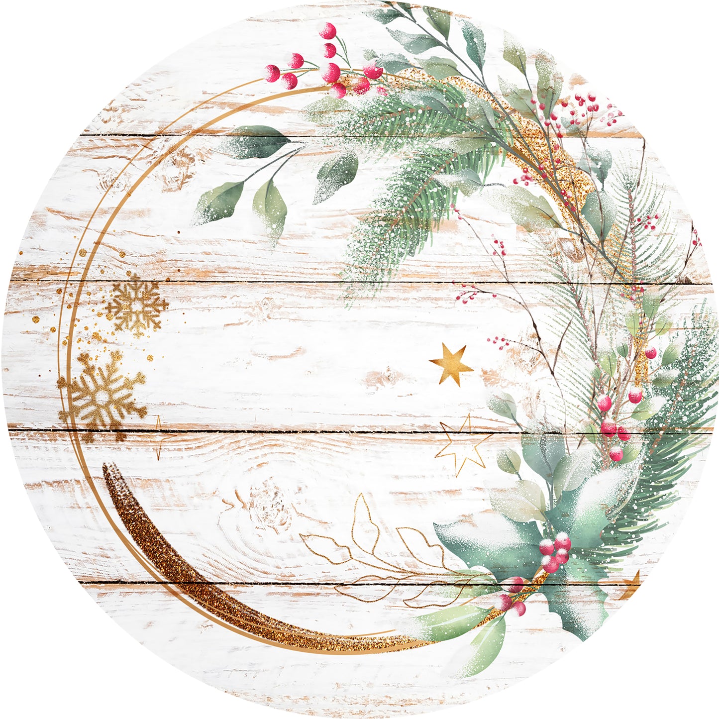 Set de table 4 unités Circulaire bois