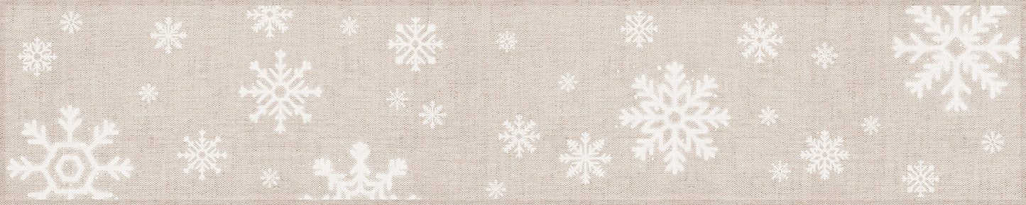 Table runner Snowflakes