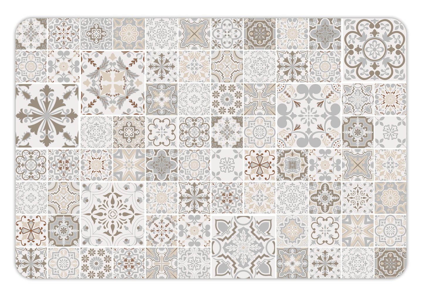 4 units of placemats Mediterranean tiles 2