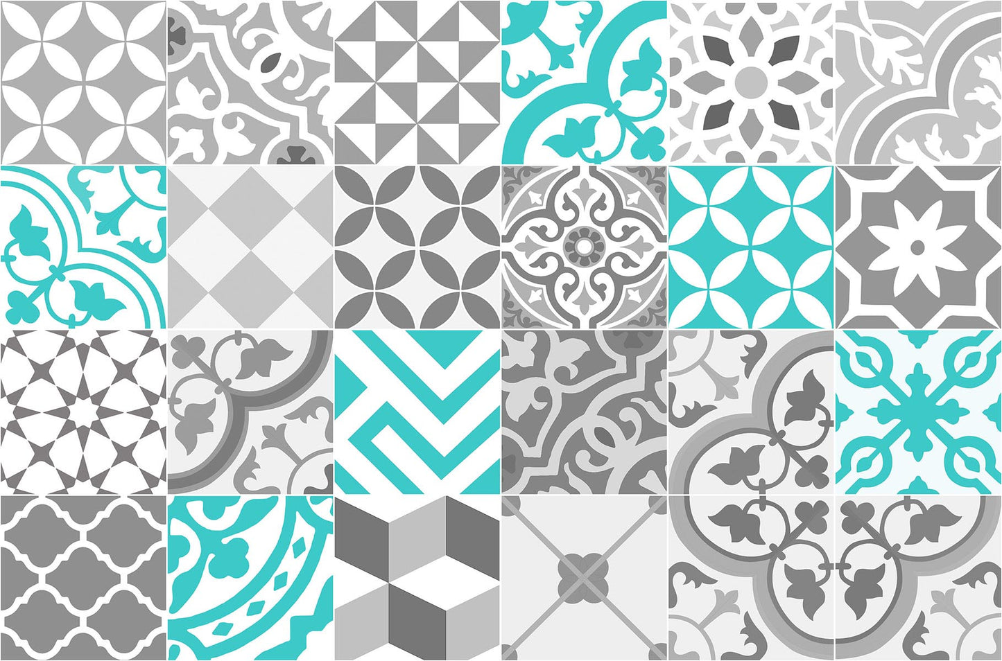 Collage con Turquesa