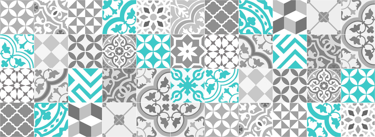 Collage con Turquesa