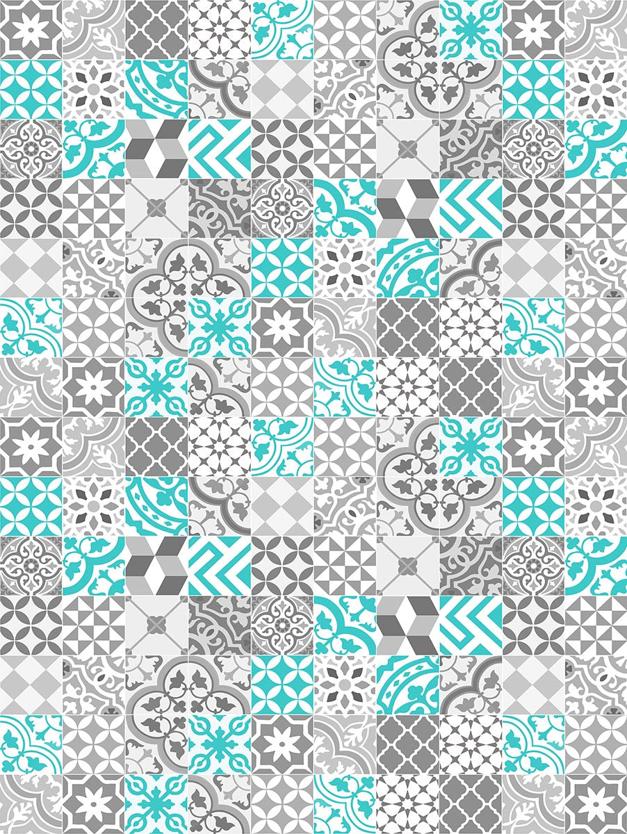 Collage con Turquesa