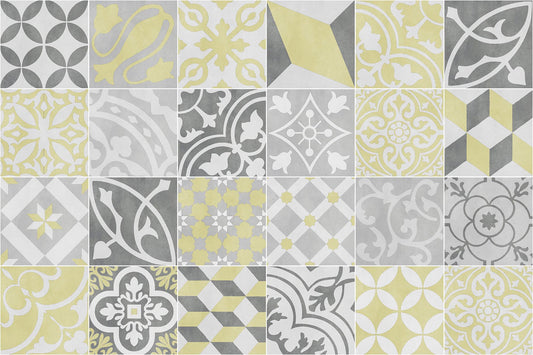 24 stickers Côte d'azur jaune