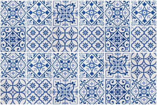 24 stickers riviera bleu