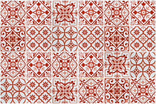 24 stickers Riviera rouge