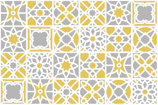 24 stickers Zaragoza jaune