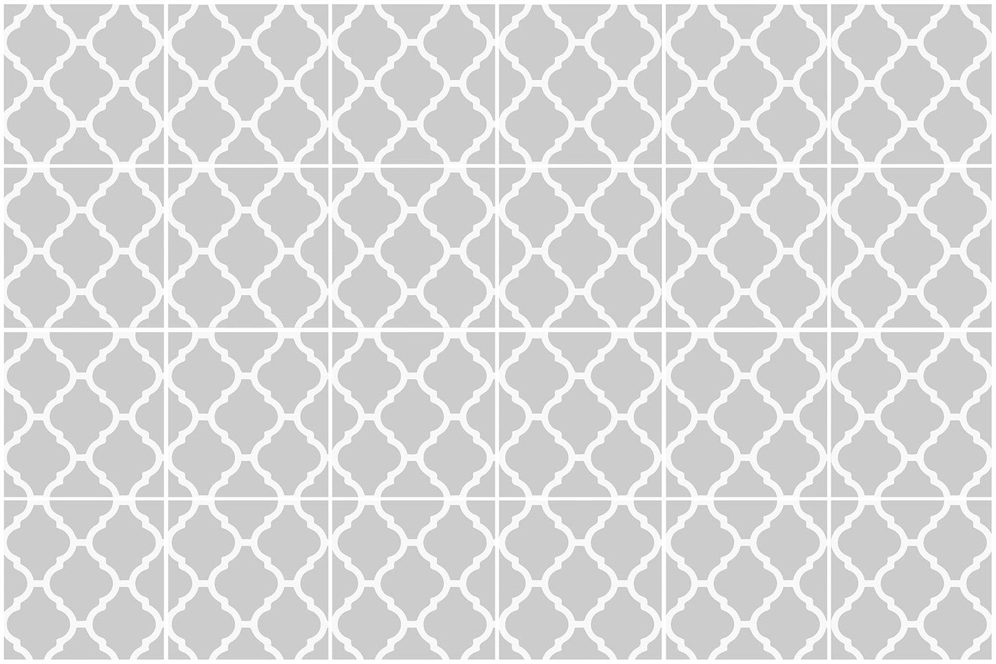 24 stickers Damasco gris