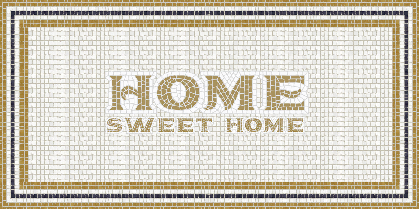 Mosaico romano "Home sweet home"