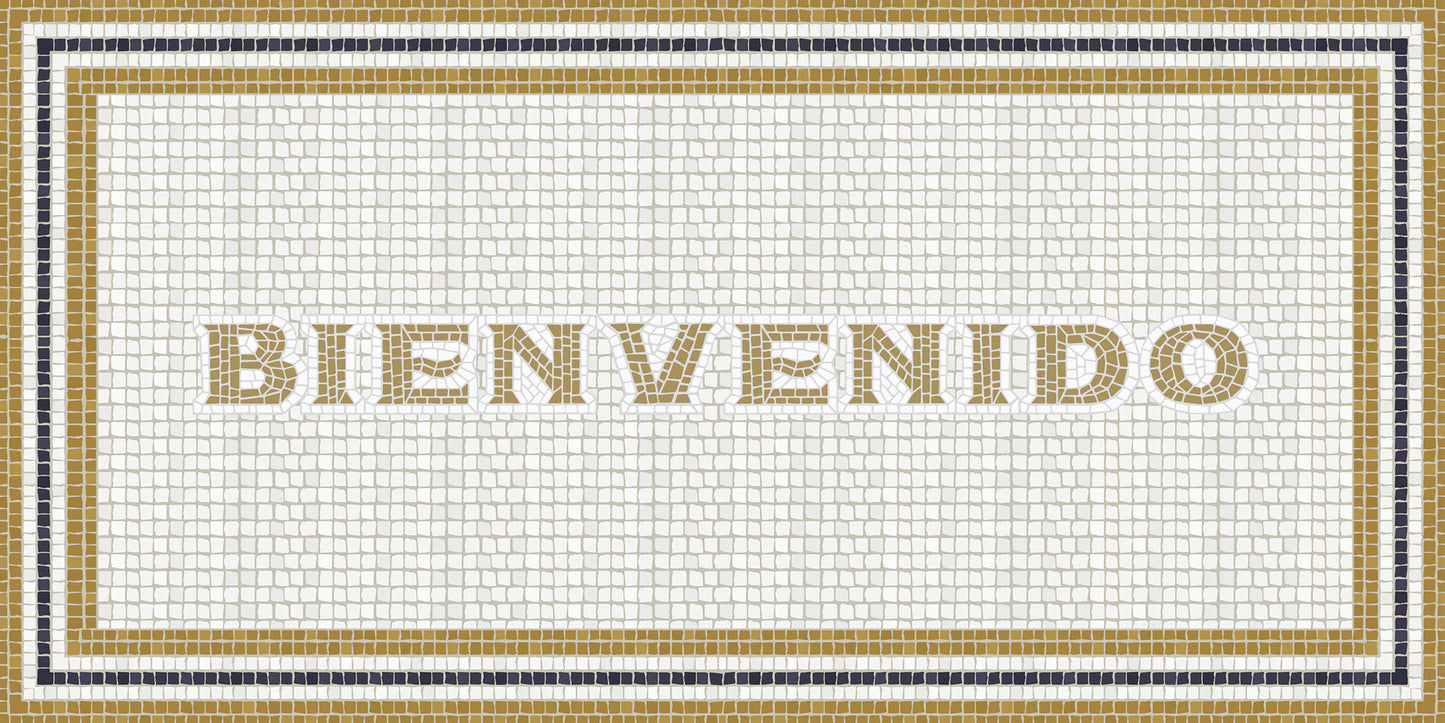 Mosaico romano "Bienvenido"