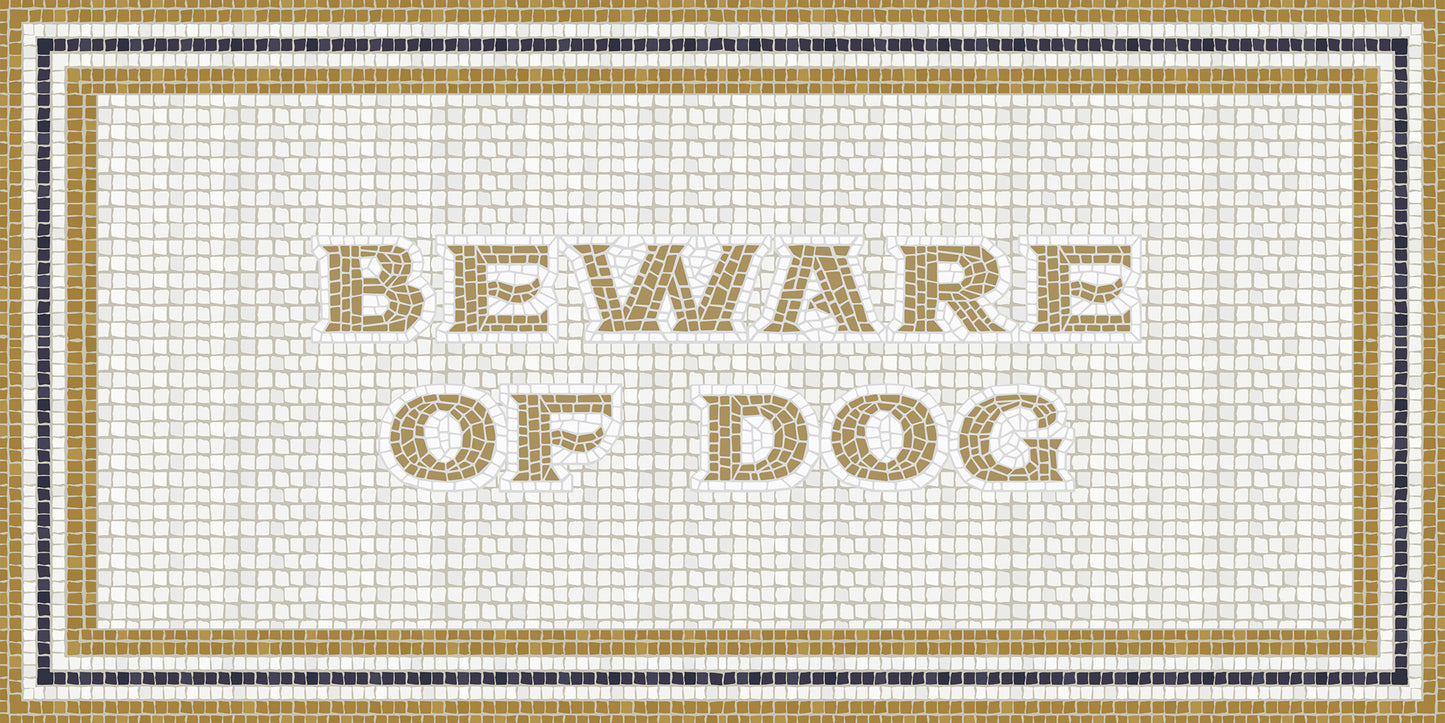Mosaico romano "Beware of dog"