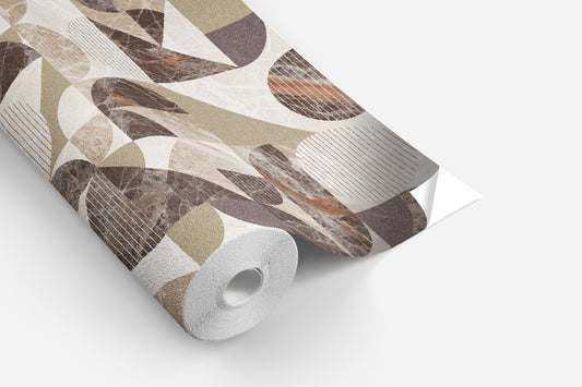 Sticker imprimé sur rouleau Retro marbre