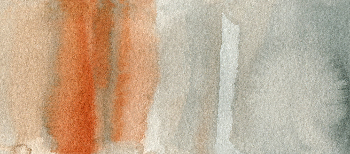 Orange gray abstract watercolor