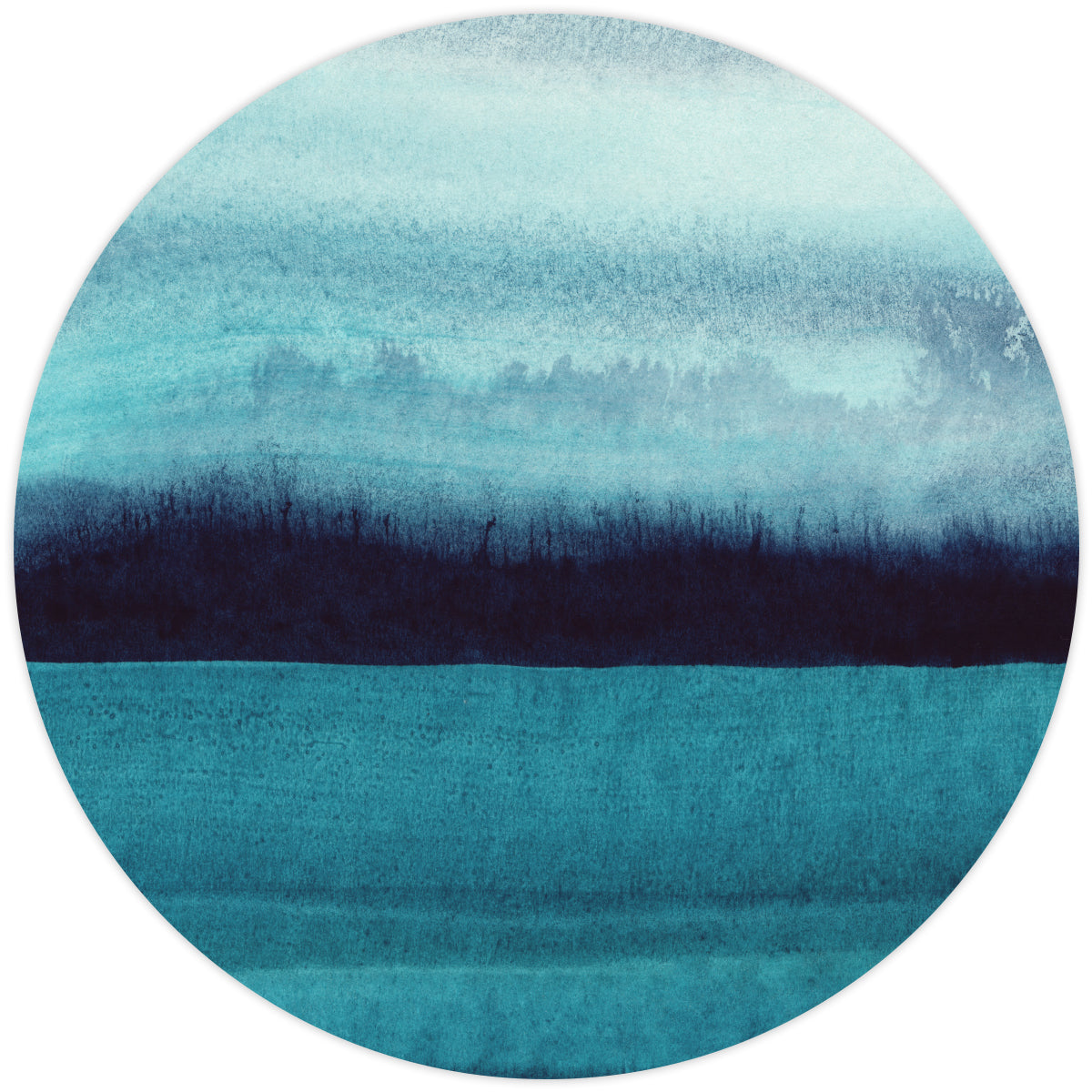 Blue abstract watercolor