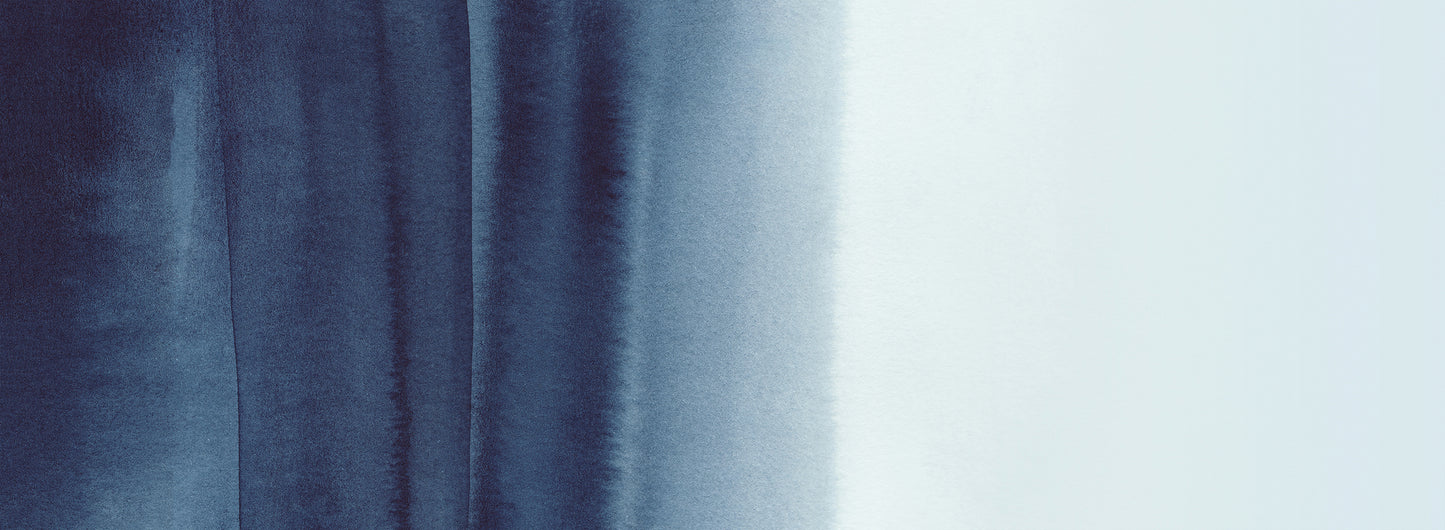 Blue horizon abstract watercolor