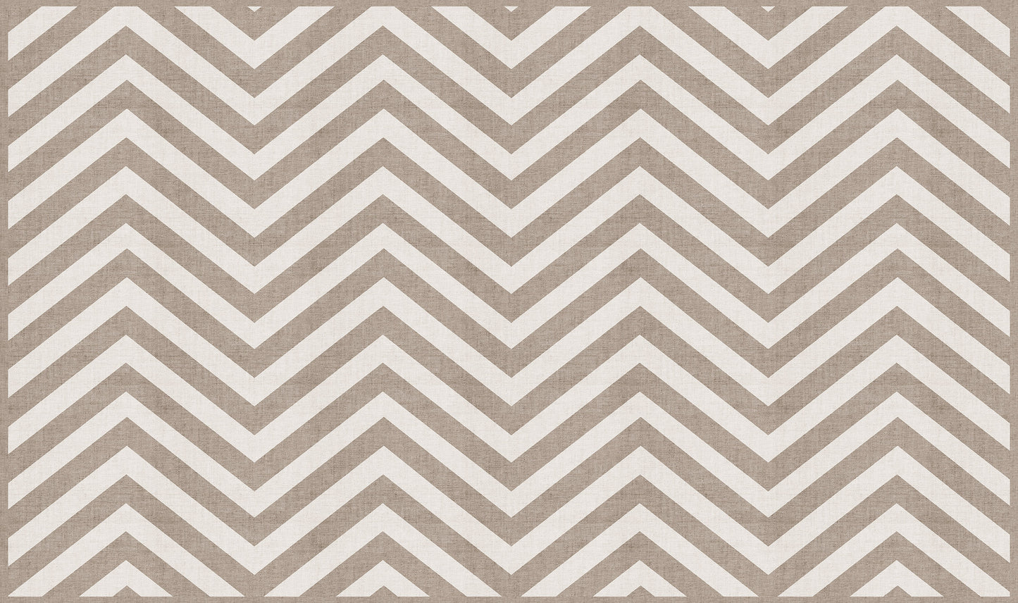 Vinyl headboard Natural chevron horizontal