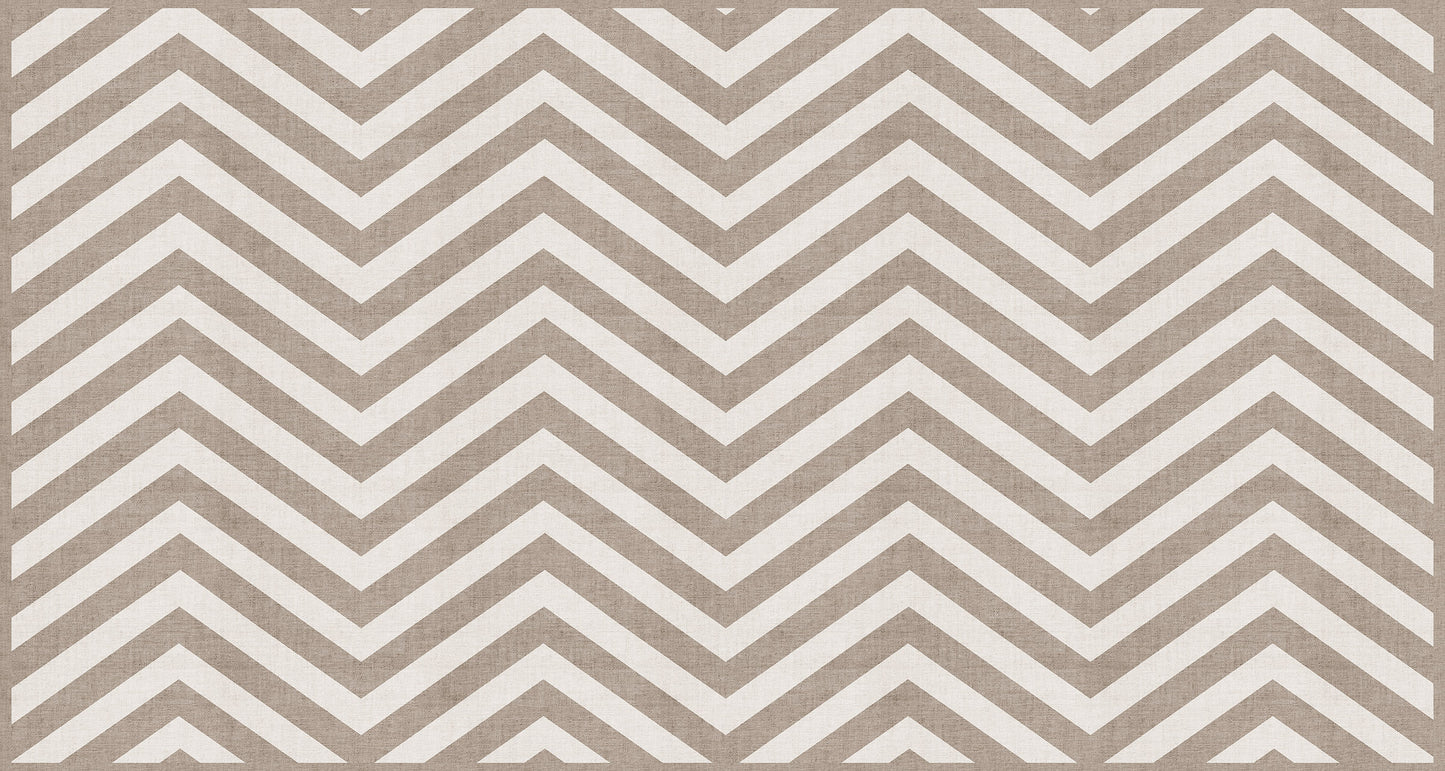 Vinyl headboard Natural chevron horizontal