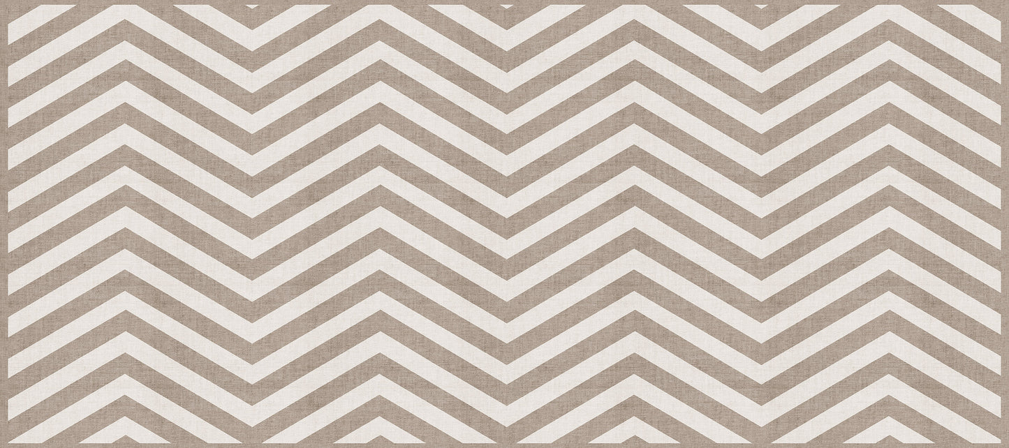 Vinyl headboard Natural chevron horizontal