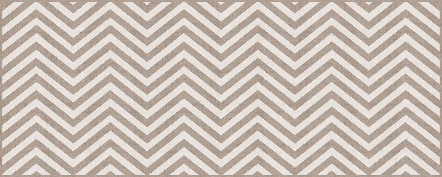 Vinyl headboard Natural chevron horizontal