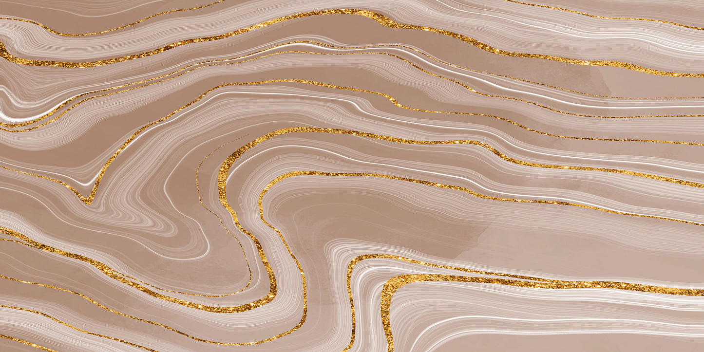 Vinyl headboard Ágata con oro
