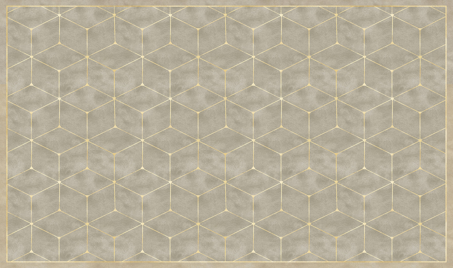 Vinyl headboard Natural Glam Cubes
