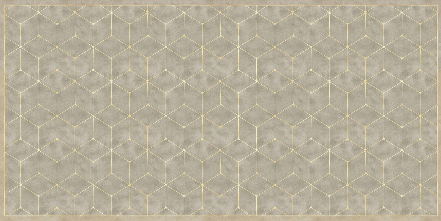 Vinyl headboard Natural Glam Cubes