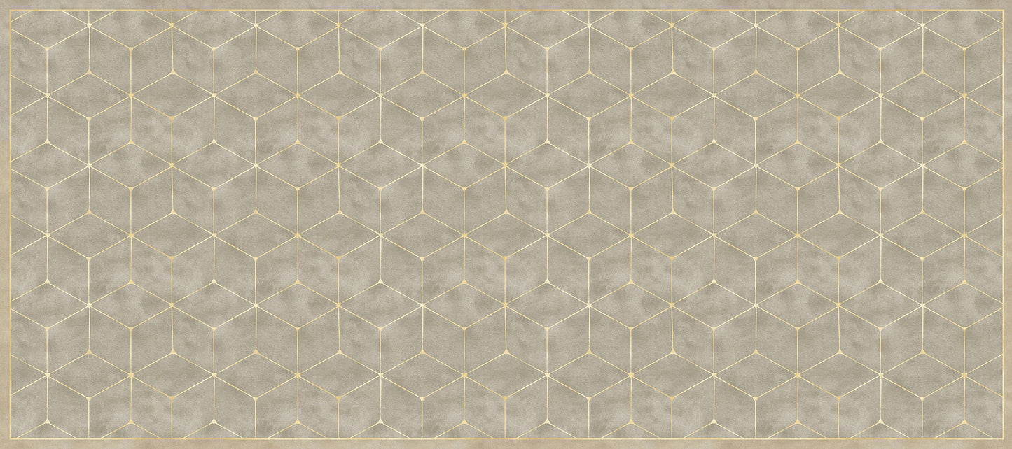Vinyl headboard Natural Glam Cubes
