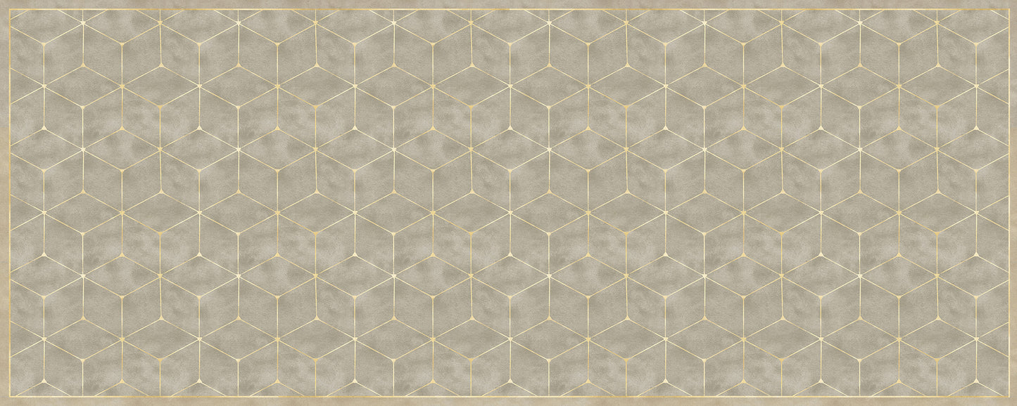 Vinyl headboard Natural Glam Cubes