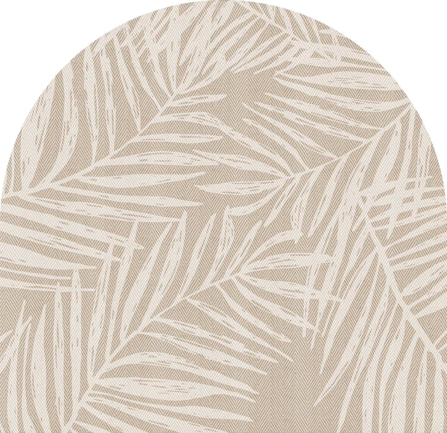 Vinyl headboard Arco Hojas sobre tela Sepia