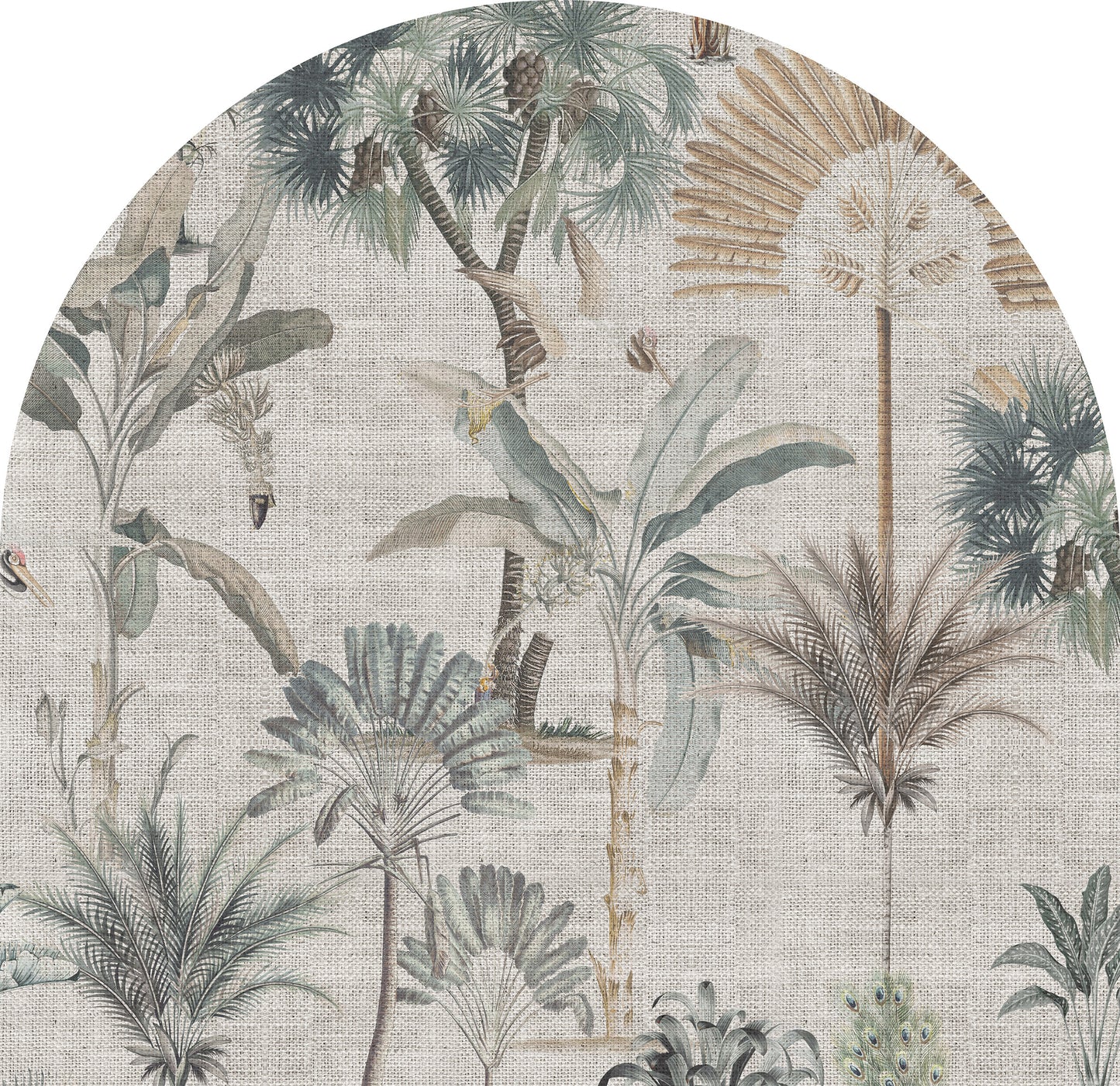 Vinyl headboard Arco Tropical en tela
