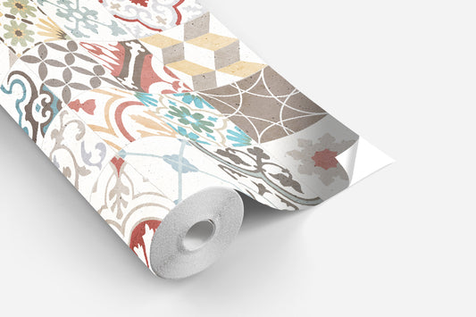 Rouleau autocollant Home tiles vintage 4