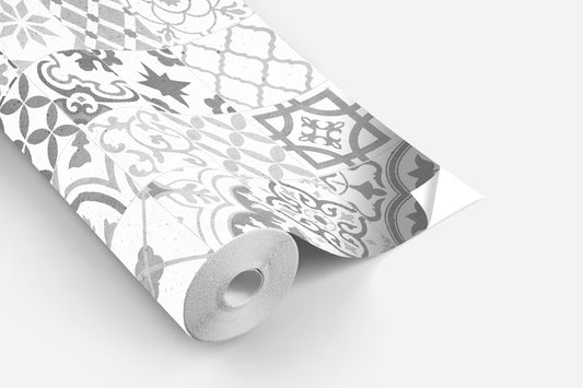 Rouleau autocollant Home tiles grey