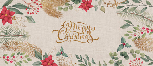 couronne de fleurs de Noël