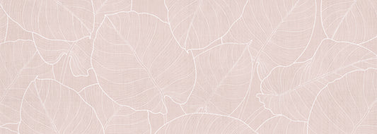 Feuilles rose poudre