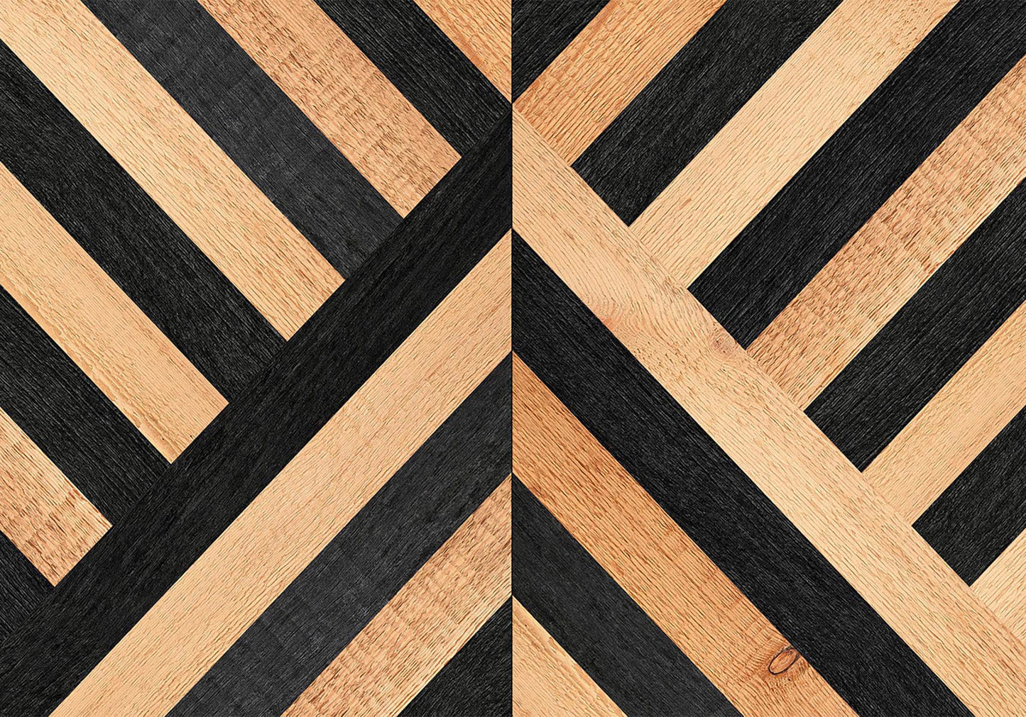 Sticker para ordenador portátil Geométrico madera y negro